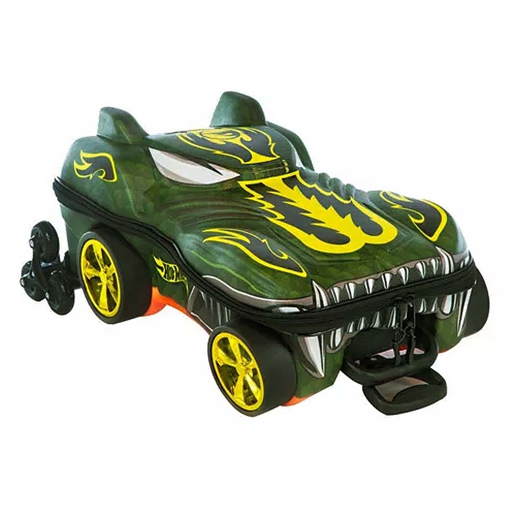 Hotwheels Green Dragon Monster Car Kids Suitcase NEW